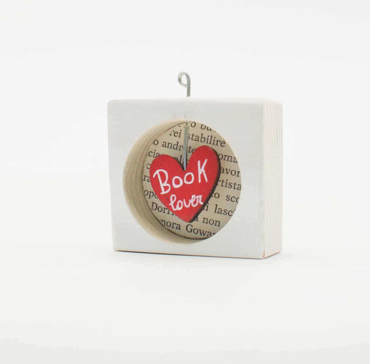 I Sospesi – Piccoli Quadri Artigianali in Legno da Appendere - Book-lover
