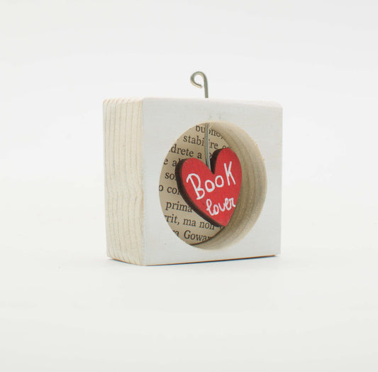 I Sospesi – Piccoli Quadri Artigianali in Legno da Appendere - Book-lover