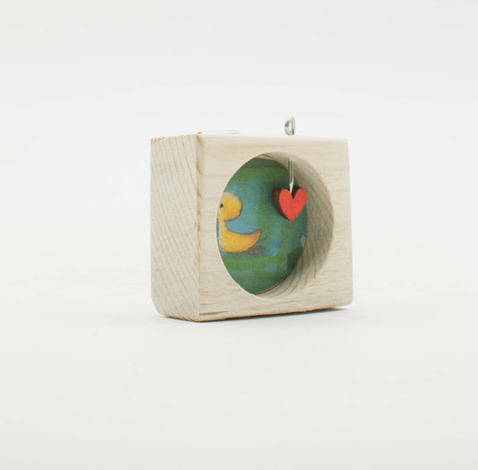 I Sospesi – Piccoli Quadri Artigianali in Legno da Appendere - Duck