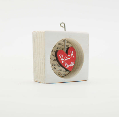 I Sospesi – Piccoli Quadri Artigianali in Legno da Appendere -  Book-lover
