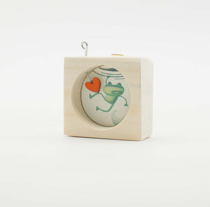 I Sospesi – Piccoli Quadri Artigianali in Legno da Appendere - Frog
