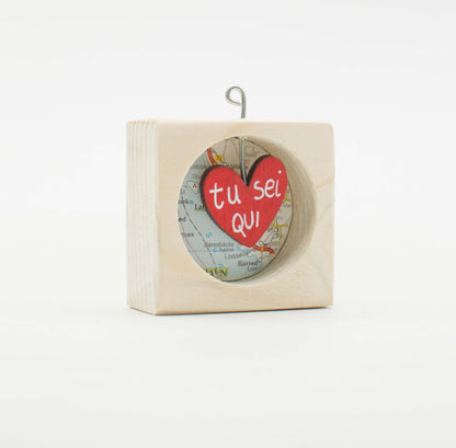 I Sospesi – Piccoli Quadri Artigianali in Legno da Appendere - Love