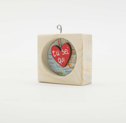 I Sospesi – Piccoli Quadri Artigianali in Legno da Appendere - Love