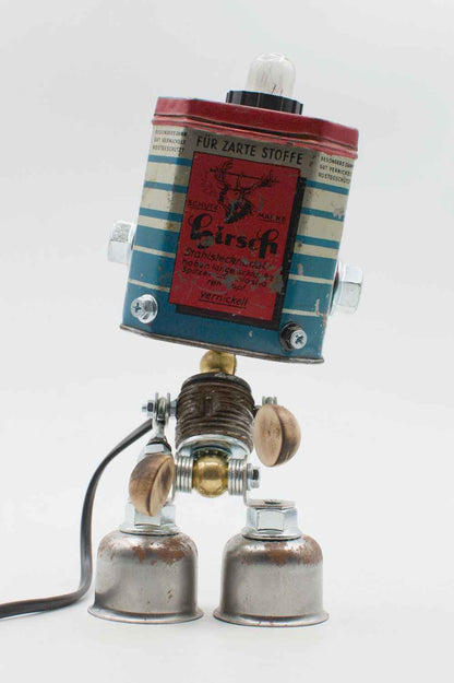 Robot lampada da tavolo stile "HIRSCH" fatta a mano