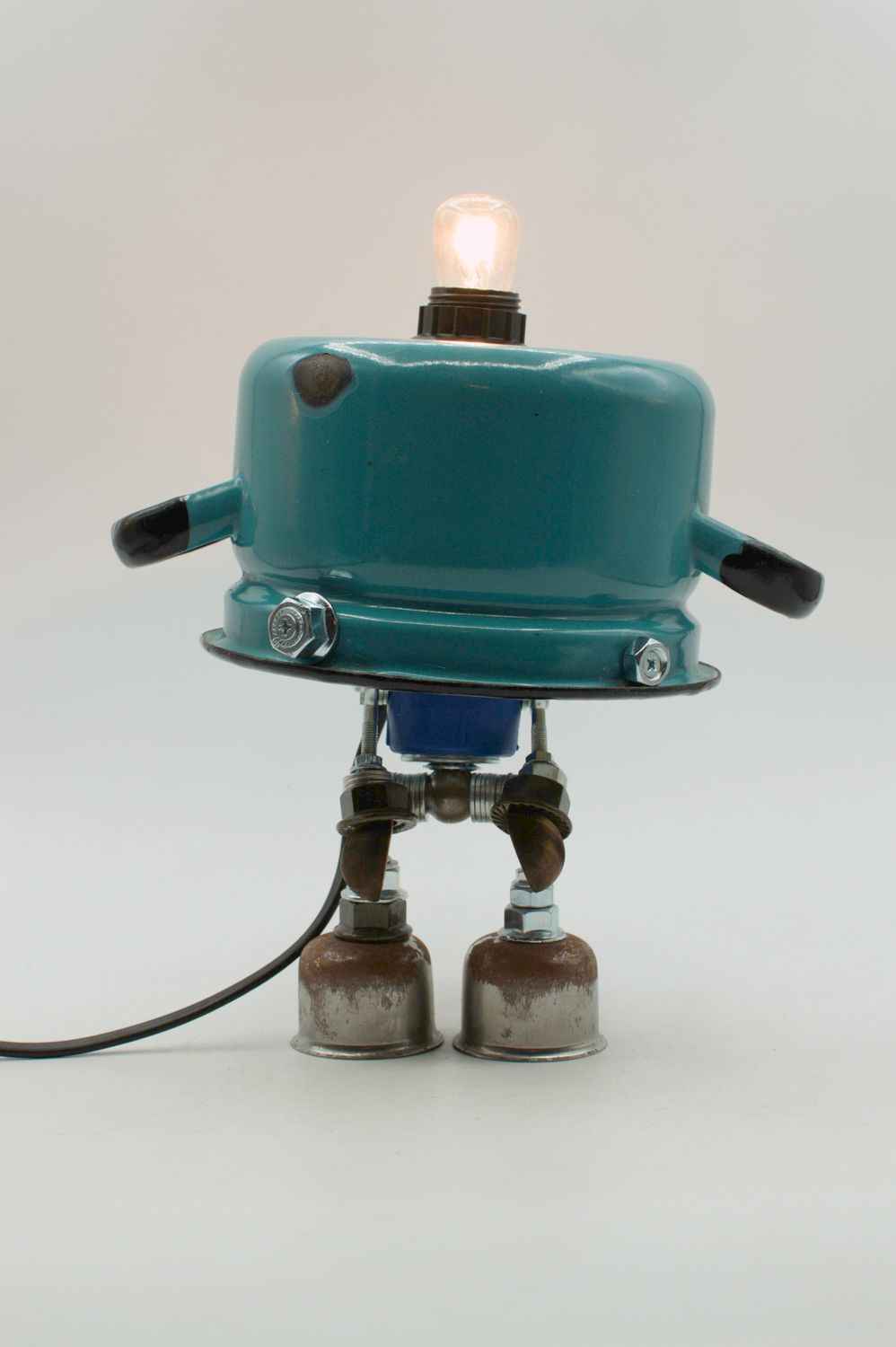Robot lampada da tavolo stile "PENTOLINO" fatta a mano